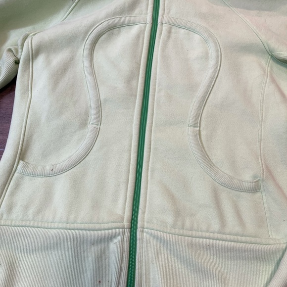 Mint lime green Lululemon scuba hoodie size 8 - Picture 2 of 6